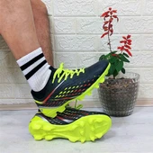 M.P 1359 Siyah-Sarı Termal Likralı Krampon Futbol Ayakkabı thumbnail 2