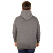 Mode XL Erkek Sweatshirt Kapşon Cep Zippered 20540 Antramelanj - 2