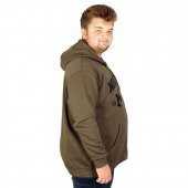 Mode XL Erkek Sweatshirt Kapşonlu New-york 20538 Haki - 3