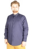 Mode XL Büyük Beden Erkek Klasik Gömlek Likralı 20351 Lacivert - 1