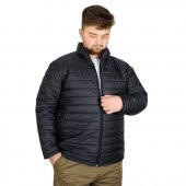 Mode XL Erkek Mont Dik Yaka Zippered Jesica 20577 Lacivert - 2