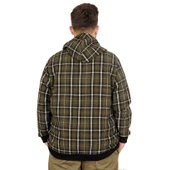 Mode XL Büyük Beden Erkek Sweatshirt Kapşonlu 20579 Haki thumbnail 2