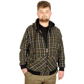 Mode XL Büyük Beden Erkek Sweatshirt Kapşonlu 20579 Haki thumbnail 1
