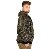 Mode XL Büyük Beden Erkek Sweatshirt Kapşonlu 20579 Haki thumbnail 8