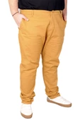 Mode XL Büyük Beden Erkek Pantolon Keten Milano  20850 Taba - 6