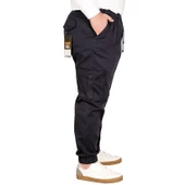 Mode XL Büyük Beden Erkek Keten Kargo Jogger 21910 Lacivert - 8