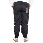 Mode XL Büyük Beden Erkek Keten Kargo Jogger 21910 Lacivert - 2