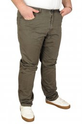 Mode XL Büyük Beden Erkek Gabardin Pantolon 21001 Haki - 1