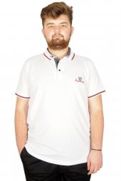 Mode XL Büyük Beden T-shirt Polo  Lapointe  21320 Beyaz - 1