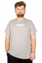 Mode XL Büyük Beden Tshirt Bisiklet Yaka Reflektör Redefined Mode 21101 Gri - 1