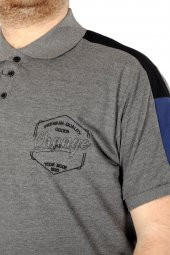 Mode XL Büyük Beden T-shirt Polo Change 21334 Antramelanj - 3