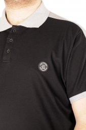 Mode XL Büyük Beden T-shirt Polo Choose Your Mode 21336 Siyah - 3