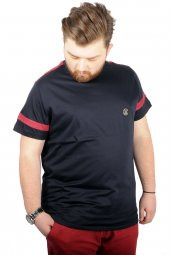 Mode XL Büyük Beden Tshirt BisYaka Piece Cymode 21158 Lacivert - 3
