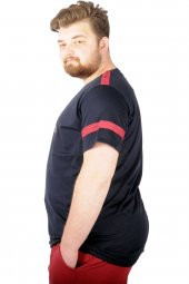 Mode XL Büyük Beden Tshirt BisYaka Piece Cymode 21158 Lacivert - 5