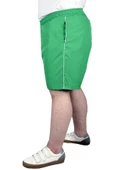 Mode XL Büyük Beden Deniz Şortu White Line 21451 Yeşil thumbnail 2