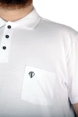 Mode XL Büyük Beden T-shirt Polo Cep Sup Basic 21557 Beyaz - 6