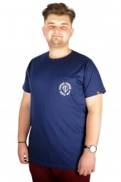 Mode XL Büyük Beden Tshirt BYaka Change your Mode 21129 İndigo - 1