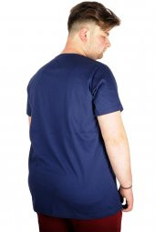 Mode XL Büyük Beden Tshirt BYaka Change your Mode 21129 İndigo - 2