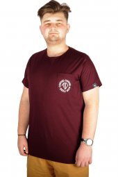 Mode XL Büyük Beden Tshirt BYaka Change your Mode 21129 Mürdüm - 1