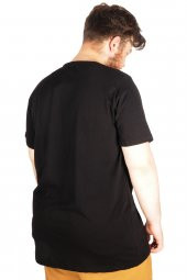 Mode XL Büyük Beden Tshirt Bisiklet Yaka NewYork 21174 Siyah - 2