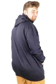 Mode XL Büyük Beden Erkek Sweatshirt Arm Mask 21505 Lacivert thumbnail 8