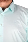 Mode XL Büyük Beden Erkek No Pocket Lycra Poplin 20353 Mint Yeşili thumbnail 8