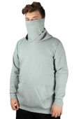 Mode XL Büyük Beden Erkek Sweatshirt Arm Mask 21505 Yeşil - 10