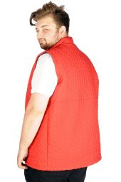 Mode XL Büyük Beden Erkek Yelek Basic Steep Arrow 21607 Kırmızı - 3
