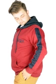 Mode XL Büyük Beden Erkek Sweatshirt Vintage Newyork 21504 Bordo - 3