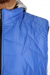 Mode XL Büyük Beden Erkek Yelek Basic Kapşon 21679 Saks - 4