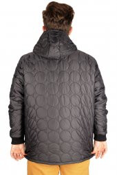 Mode XL Büyük Beden Erkek Mont Basic Round Wind 21069 Siyah - 3