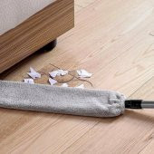 TOZ ALMA APARATI - Sihirli Mikrofiber Başlıklı Girintili Yüzey Dip Köşe Raf Temizleme Mopu - 3