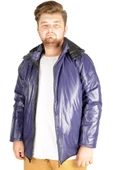 Mode XL Büyük Beden Erkek Mont Kapşon Basic 21034 Lacivert - 3