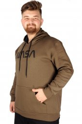 Mode XL Erkek Sweat Kapşon Nasa 21508 Haki thumbnail 1