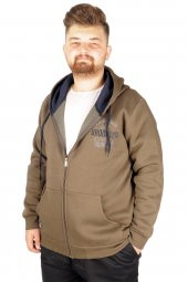 Mode XL Erkek Sweat Kapşon 2008 Brooklyn 21511 Haki - 1