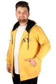 Mode XL Erkek Sweat Kapşonlu 1919NY 21516 Hardal - 8