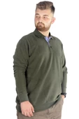 Mode XL Erkek Sweatshirt  Polo Vnz Selanik 20440 Haki thumbnail 6