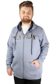 Mode XL Erkek Sweat  Kapşonlu  Michigan 21519 Mavi thumbnail 5