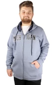 Mode XL Erkek Sweat  Kapşonlu  Michigan 21519 Mavi thumbnail 2