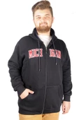 Mode XL Erkek Sweat  Kapşonlu  Michigan 21519 Lacivert thumbnail 4