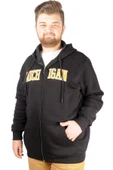 Mode XL Erkek Sweat  Kapşonlu  Michigan 21519 Siyah - 5