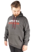 Mode XL Büyük Beden Erkek Sweat Kapşon Super 21512 Antramelanj thumbnail 4
