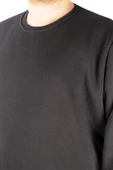 Mode XL Erkek Sweat Bis Yaka Recycle B20531 Siyah thumbnail 8