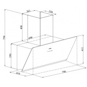 Silverline 3457 Soho Vizon 80 cm Davlumbaz - 2