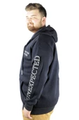 Mode XL Erkek Sweat Kapşonlu Cep Zippered Linexpected 21521 Lacivert - 7