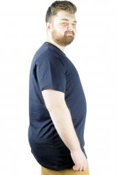 Mode XL Erkek T shirt Bis Yaka Good Lover 22114 Lacivert thumbnail 2