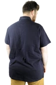 Mode XL Erkek T shirt Polo Skull 22304 Lacivert - 4
