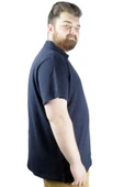 Mode XL Büyük Beden Erkek T shirt Polo MDX Club 22305 Lacivert - 5