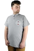 Mode XL Erkek T shirt Polo Florida 22303 Gri Melanj thumbnail 5