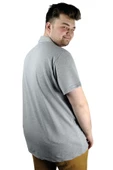 Mode XL Erkek T shirt Polo Florida 22303 Gri Melanj thumbnail 3